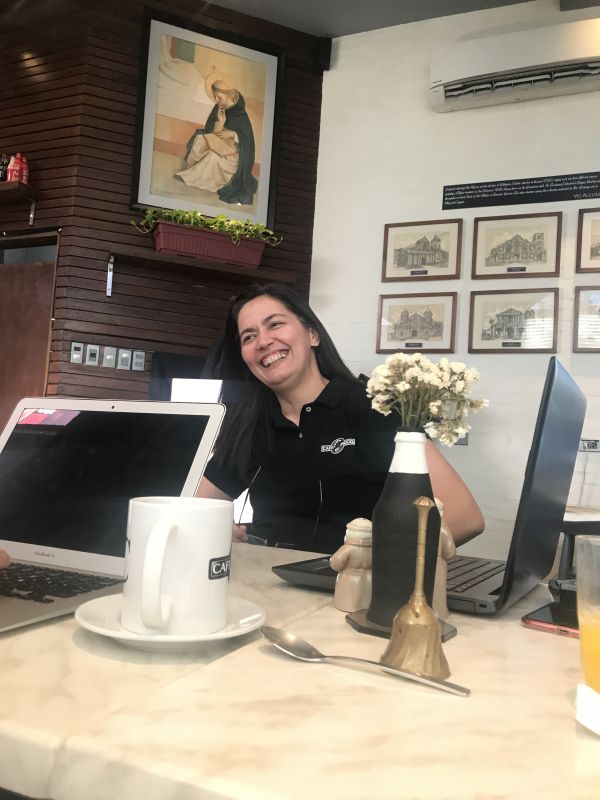 Cafe manager BRENDA Estella